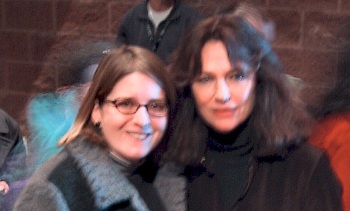 Annette with Jacqueline Bisset